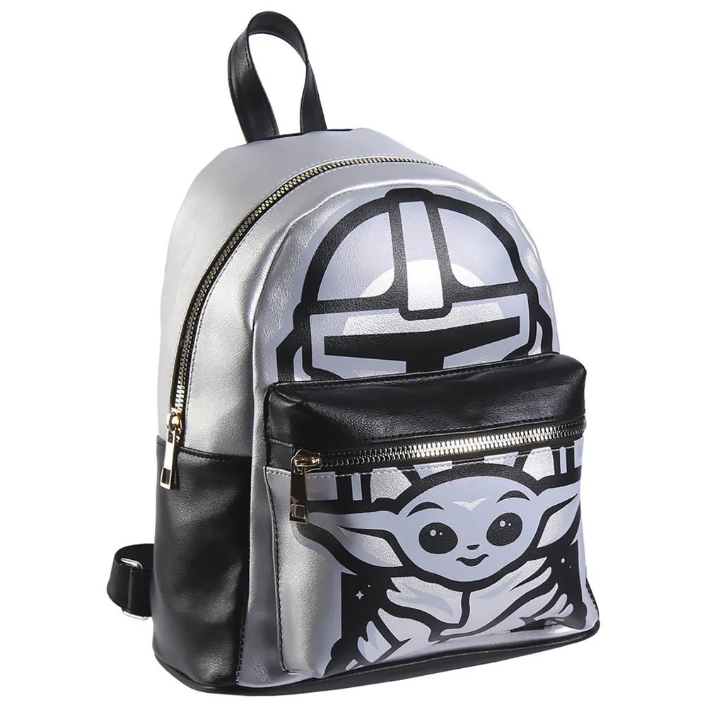 The Mandalorian Grey Faux-Leather Backpack Image 1