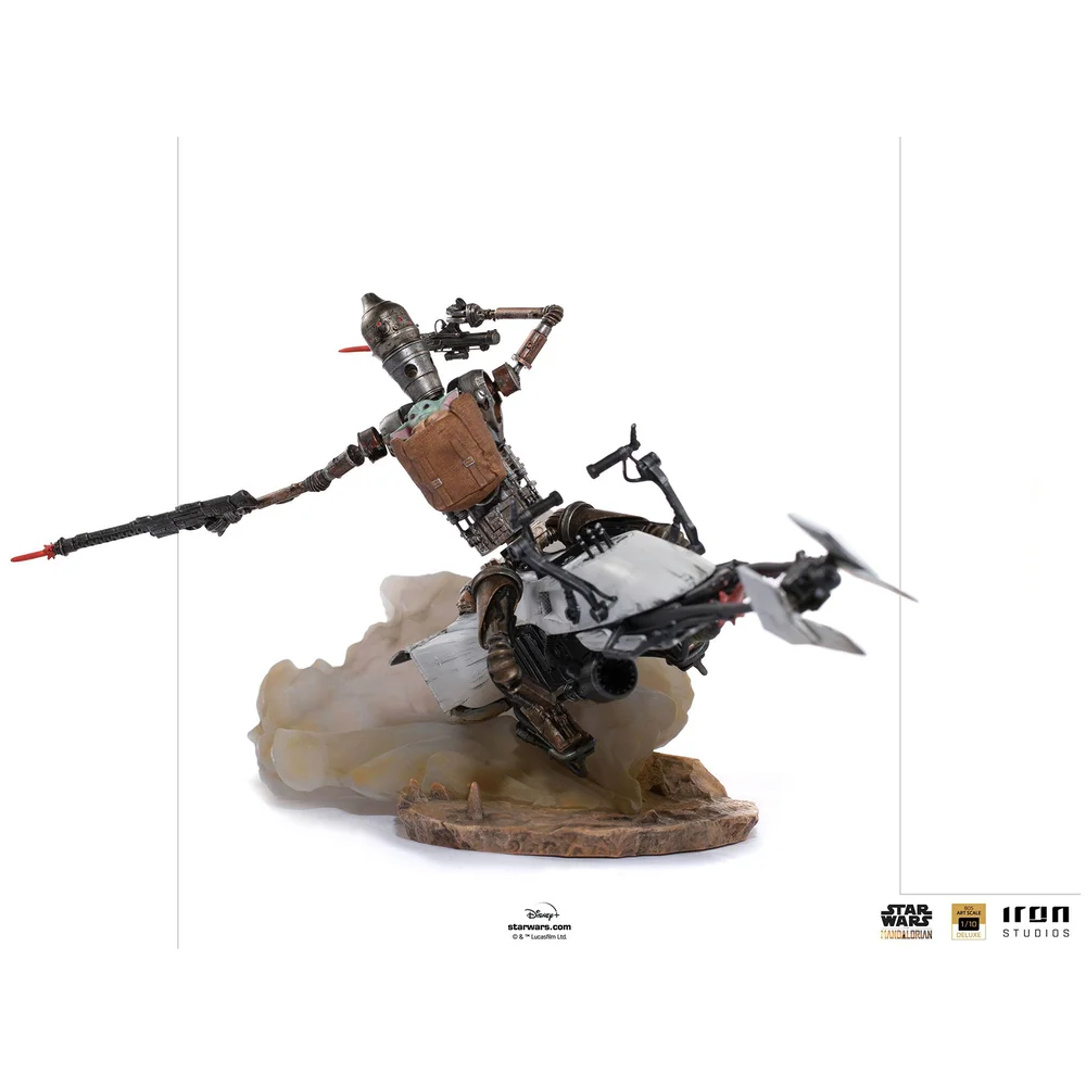Iron Studios Star Wars The Mandalorian Deluxe Art Scale Statue 1/10 IG-11 & The Child 20 cm Image 1