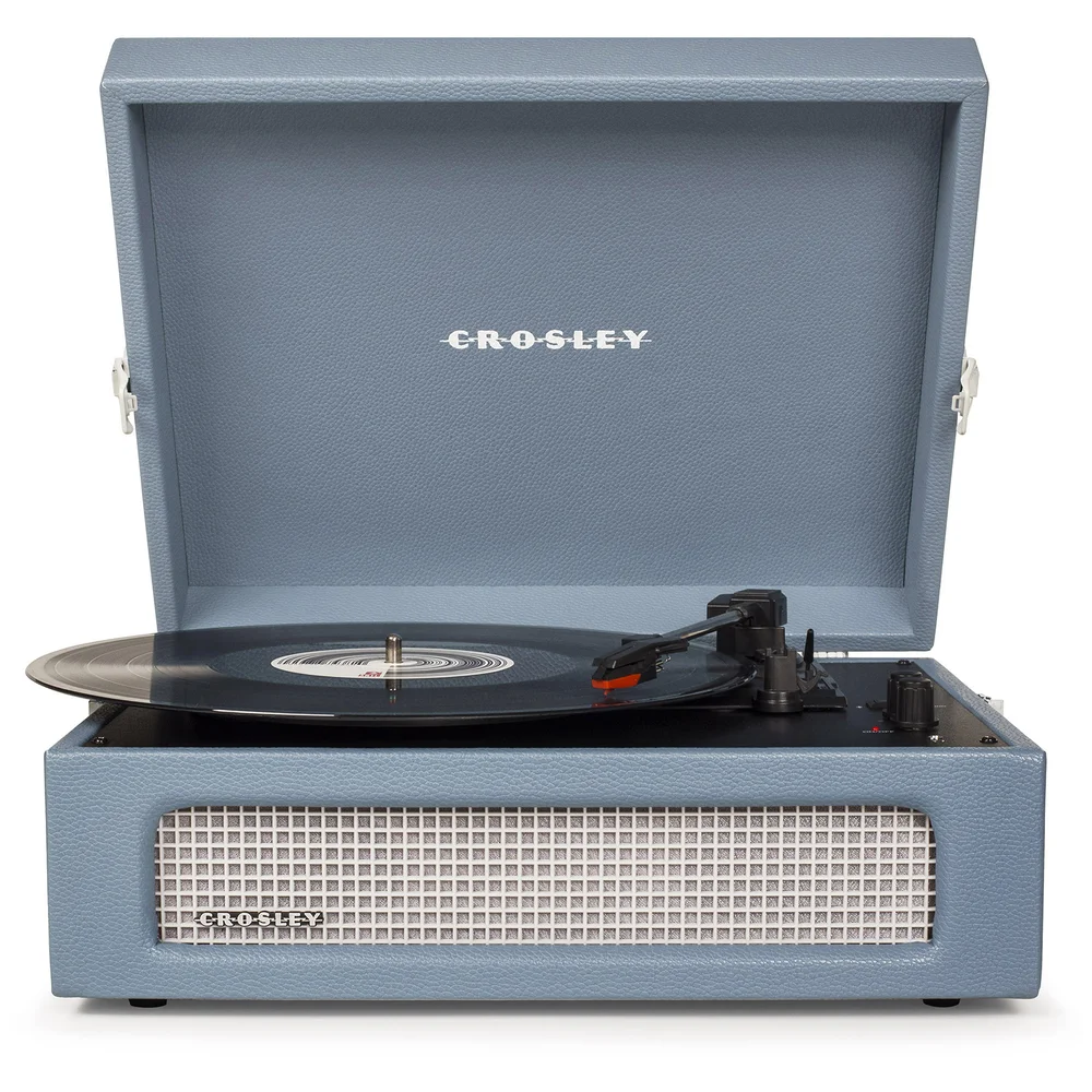 Crosley Voyager Portable Turntable - Washed Blue Image 1