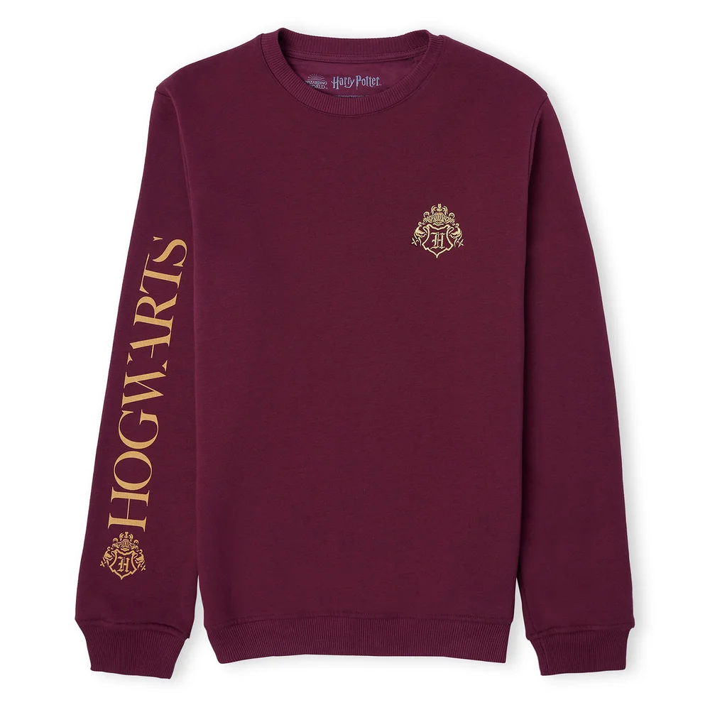 Harry Potter Hogwarts Signature Unisex Sweatshirt - Burgundy - S Image 1