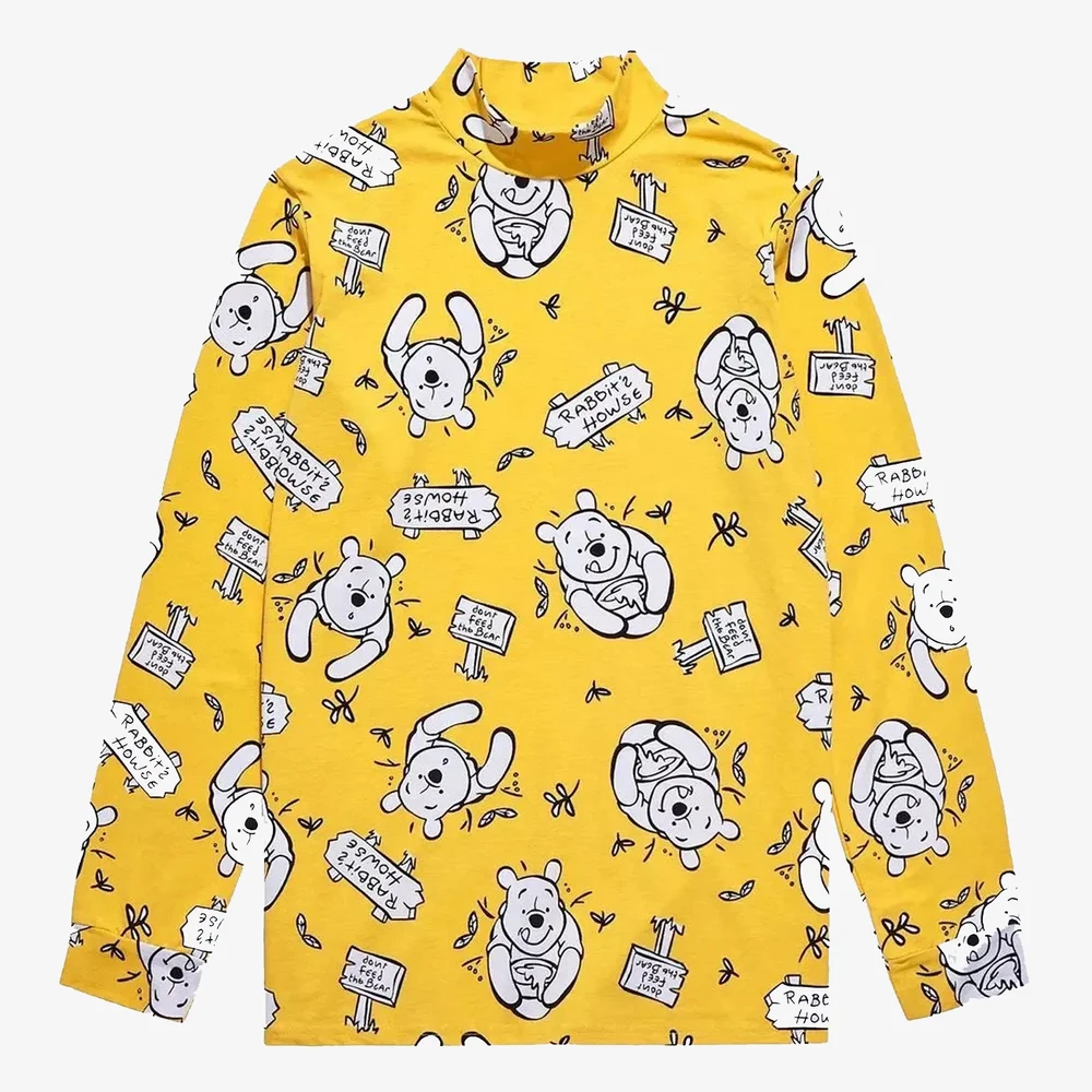 Cakeworthy Winnie the Pooh Mockneck Long Sleeve T-Shirt - M Image 1