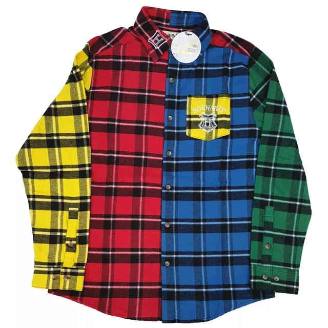 Cakeworthy Hogwarts Colour Block Flannel Shirt