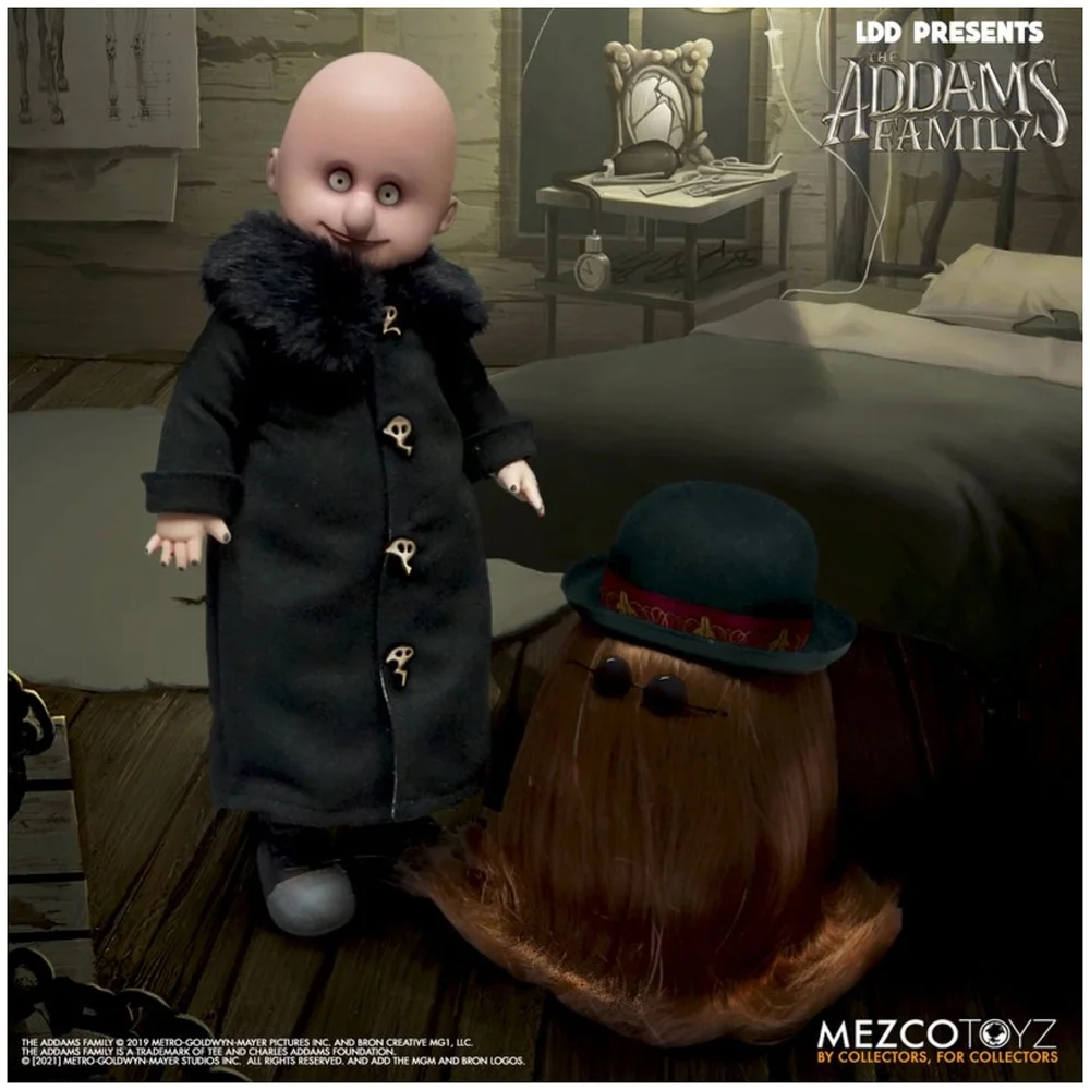 Mezco Living Dead Dolls Presents The Addams Family (2019) - Uncle Fester and It Image 1