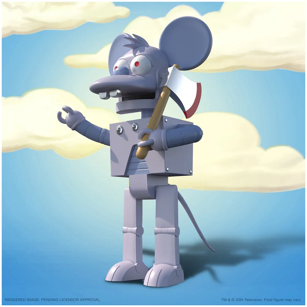Super7 The Simpsons ULTIMATES! Figure - Robot Itchy Image 1