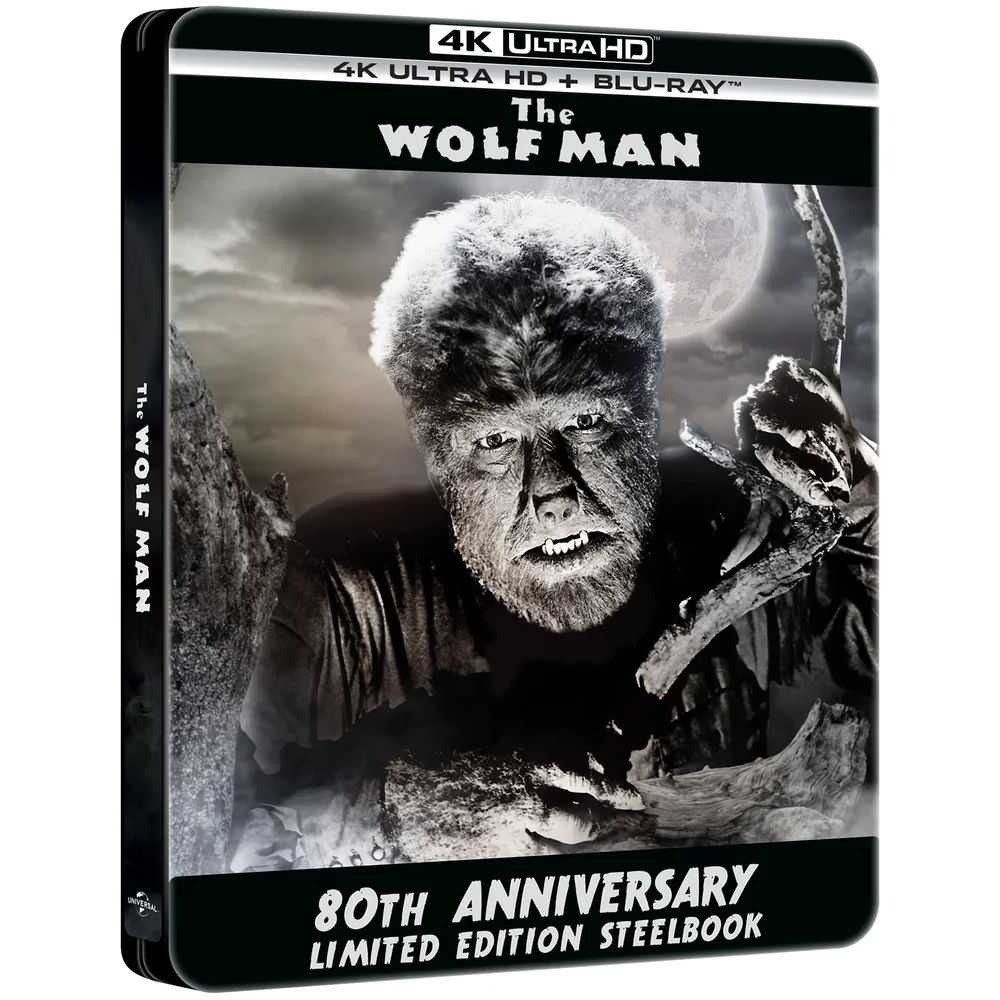 The Wolf Man - 4K Ultra HD 80th Anniversary Limited Edition Steelbook Image 1