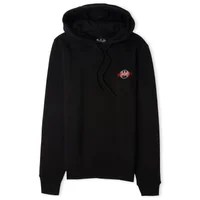 Batman Graffiti Embroidered Hoodie - Black