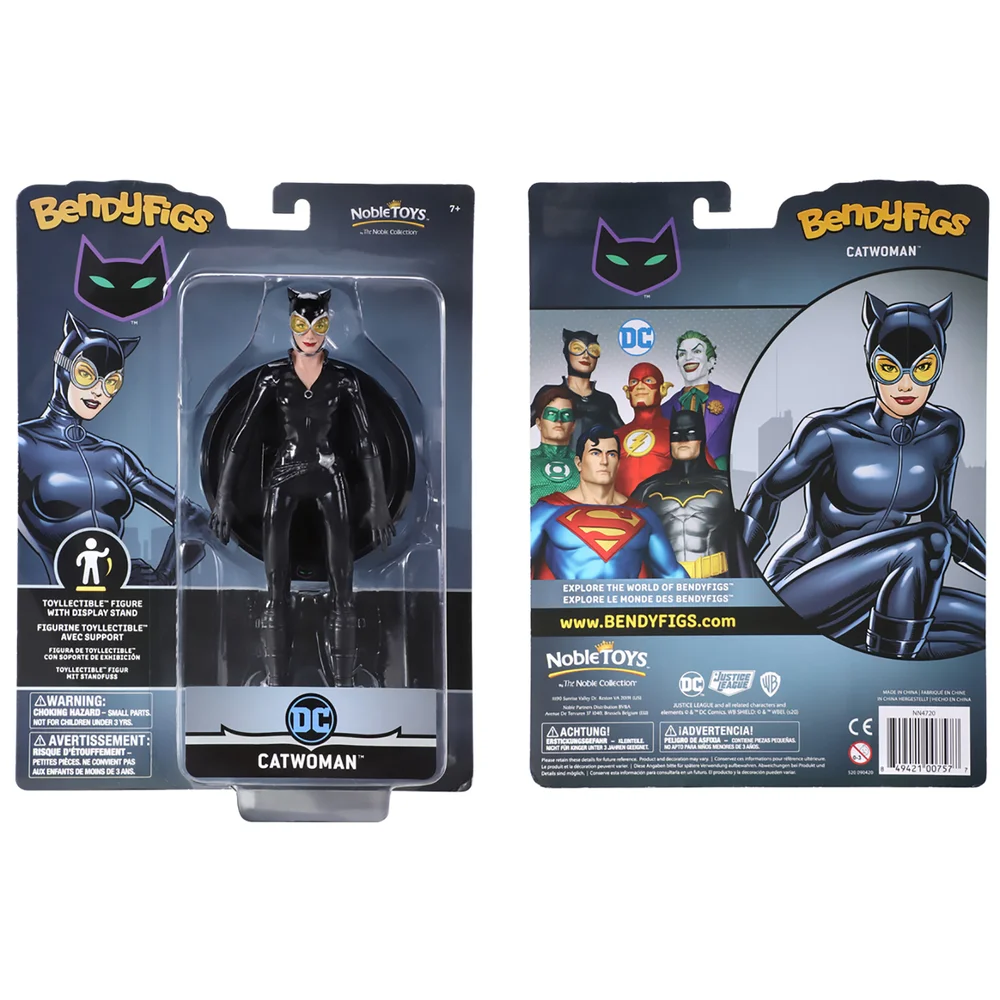 Noble Collection DC Universe Catwoman BendyFig 7.5 Inch Action Figure Image 1