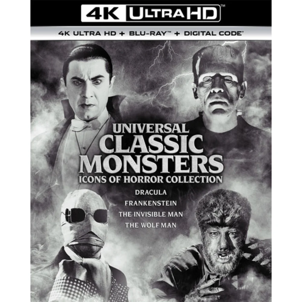 Universal Classic Monsters: Icons of Horror Collection - 4K Ultra HD (Includes Blu-ray) (US Import) Image 1
