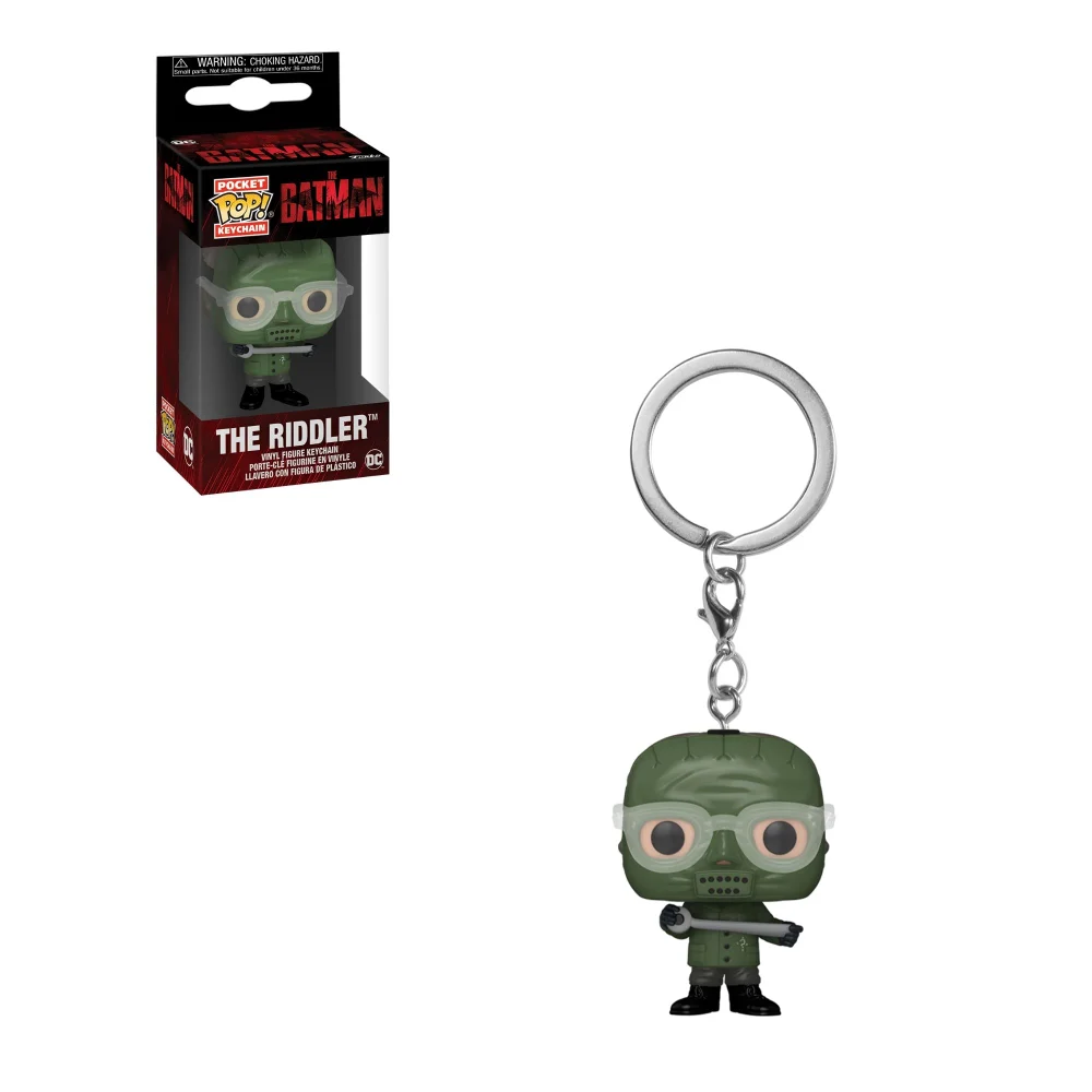 DC Comics The Batman The Riddler Funko Pop! Keychain Image 1