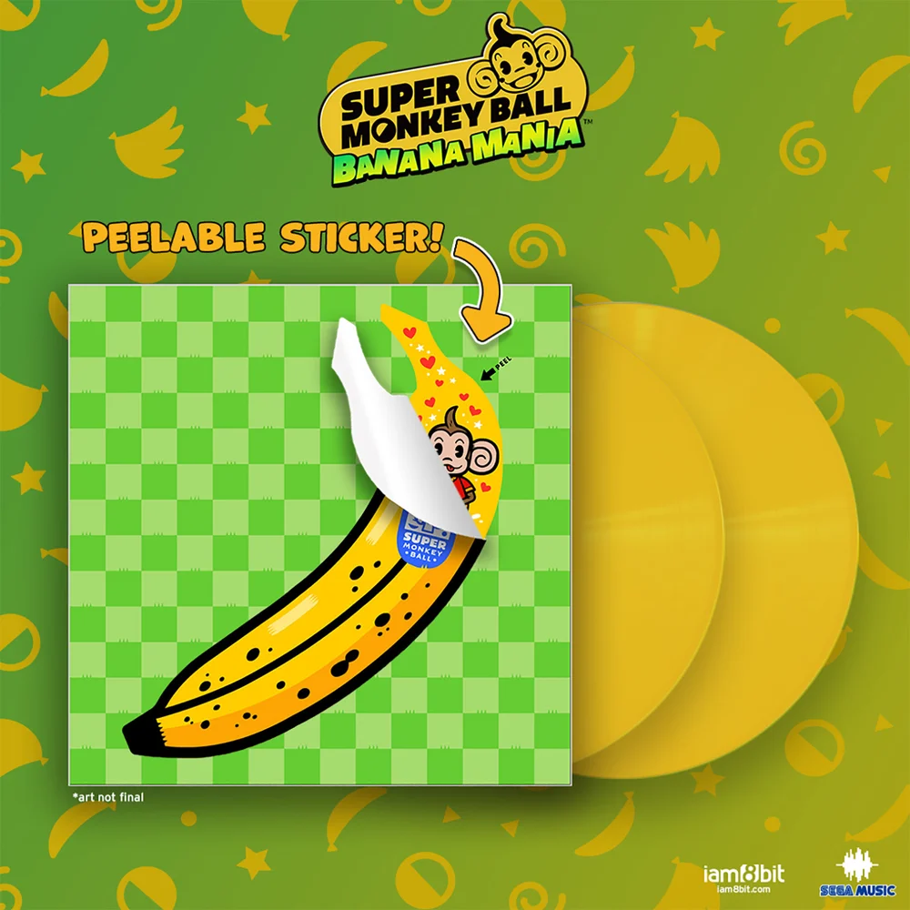 iam8bit - Super Monkey Ball: Banana Mania Vinyl 2LP (Banana Yellow) Image 1