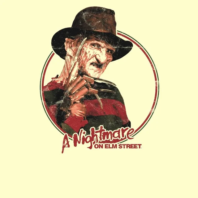 A Nightmare On Elm Street Freddy Vintage Unisex T-Shirt - Cream