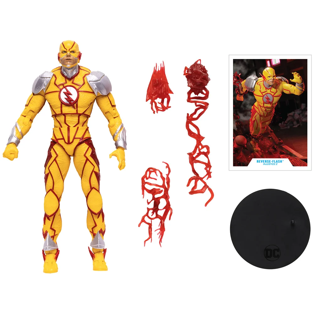 McFarlane DC Gaming 7 In Action Figure Wv7 - Reverse Flash Image 1