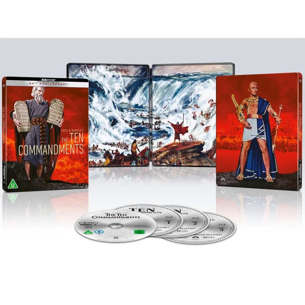 The Ten Commandments (1923 & 1956) 4k Ultra HD Steelbook Image 1