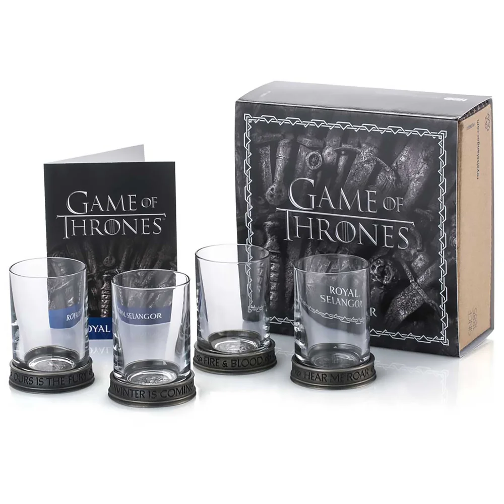 Royal Selangor Game of Thrones House Sigils Shot Glass Quartet Image 1