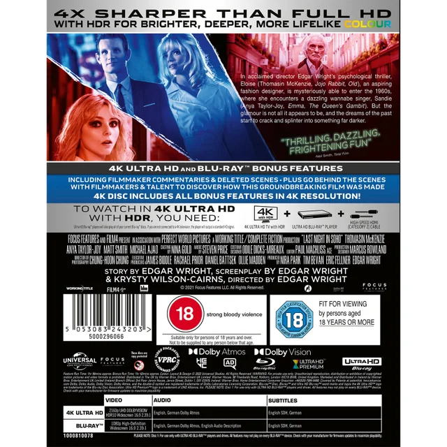 Last Night in Soho - 4K Ultra HD (Includes Blu-ray)