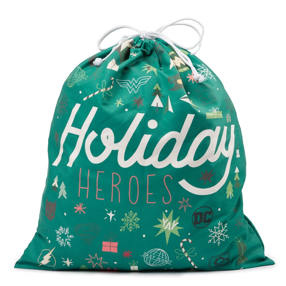 DC Comics Holiday Heroes Christmas Santa Sack Image 1