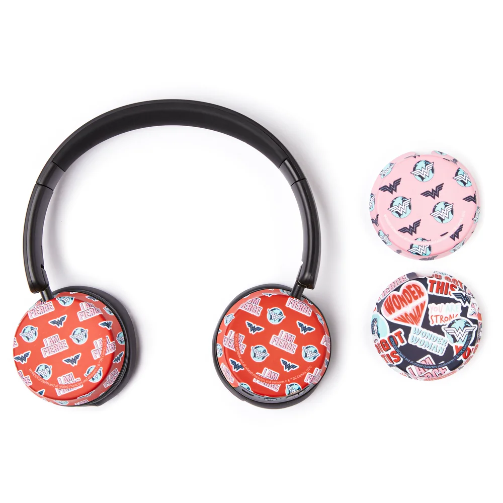 MOTH x Wonder Woman I Am Fierce On-Ear Headphones & Caps Image 1