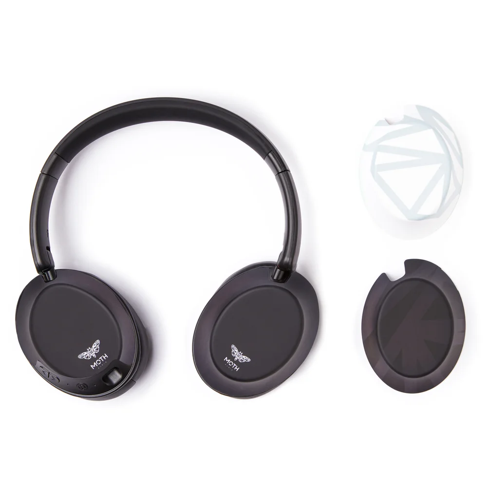 MOTH Monochrome Over-Ear Headphones & Caps Image 1