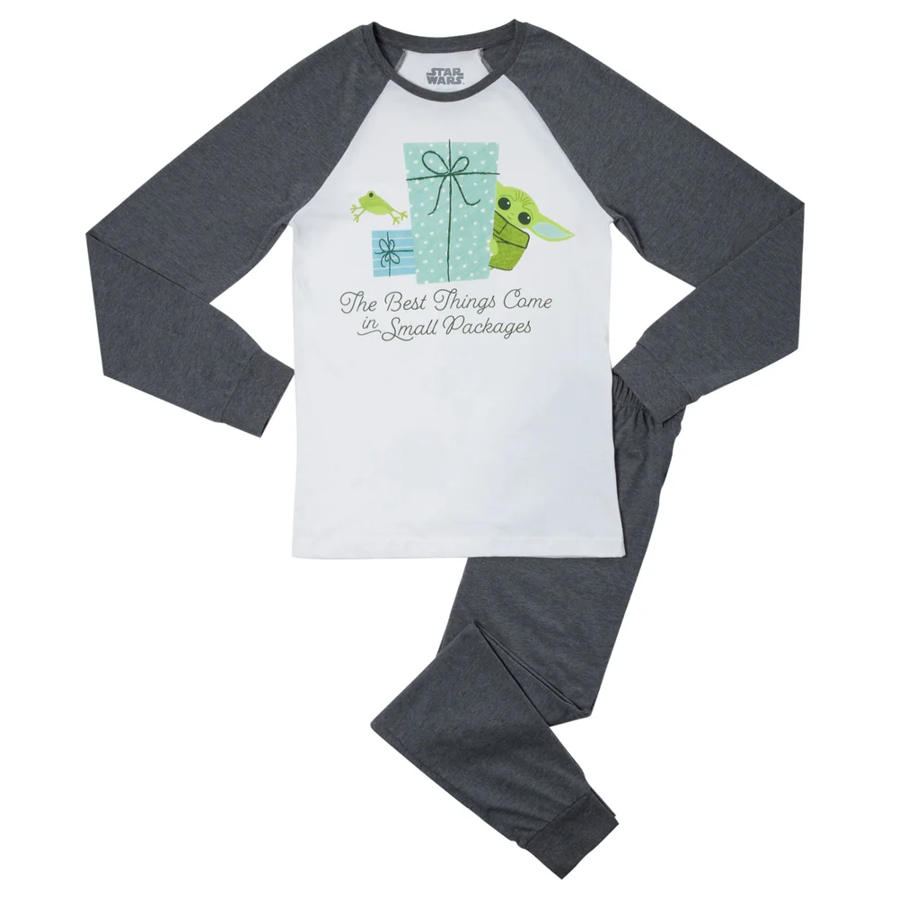 Star Wars Yoda Gift Women's Pyjama Set - Grey White - XS Image 1