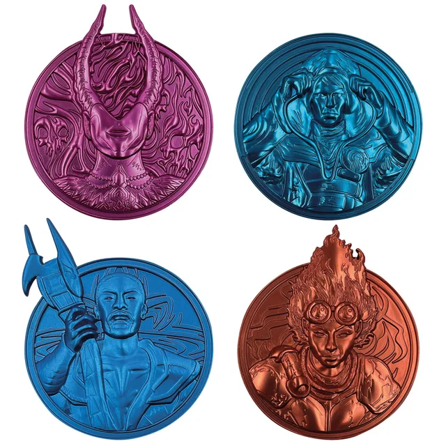Magic the Gathering Planeswalker Medallion set By Fanattik