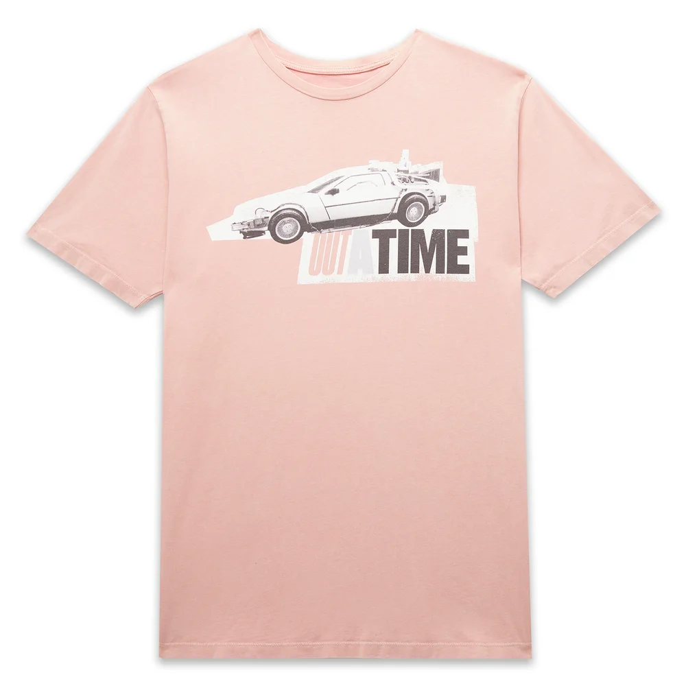 Back to the Future Outatime Unisex T-Shirt - Pink Acid Wash - S Image 1