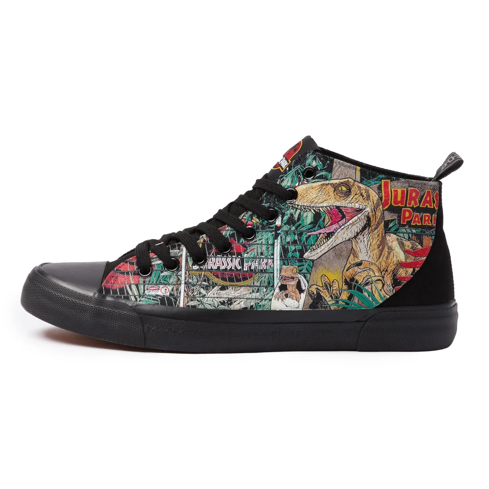 Akedo x Jurassic Park Raptor High Top - All Black - UK 3 / EU 35.5 / US Men's 3.5 / Women's 5 Image 1
