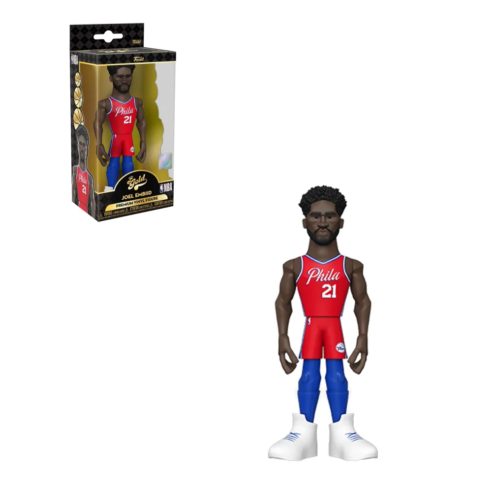 Philadelphia 76ers Joel Embiid Vinyl Gold Image 1