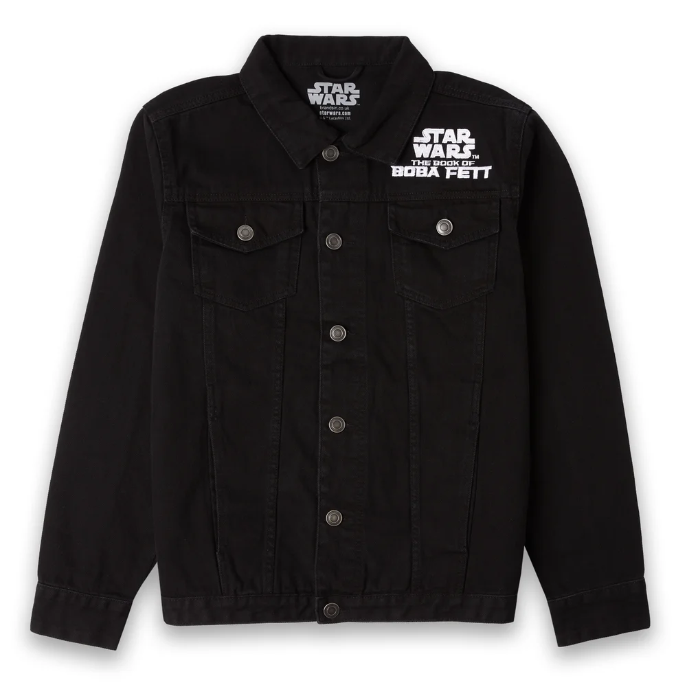 Star Wars Painted Embroidered Unisex Denim Jacket - Black - S Image 1