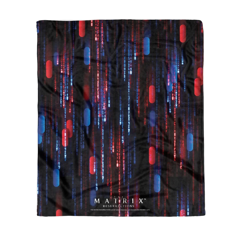 Matrix Red Pill Blue Pill Fleece Blanket - M Image 1