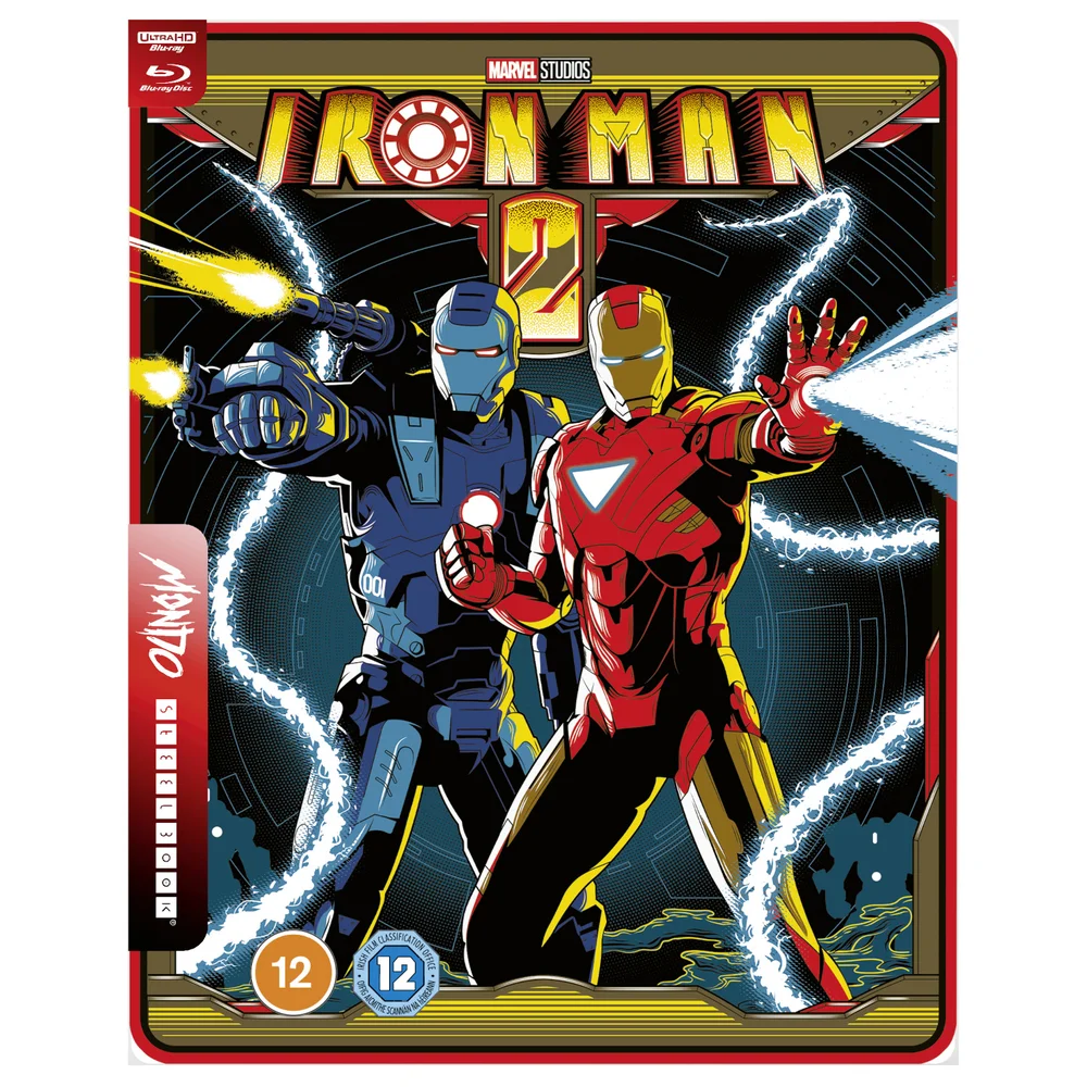 Marvel Studio's Iron Man 2 - Mondo #48 Zavvi Exclusive 4K Ultra HD Steelbook (Includes Blu-ray) Image 1