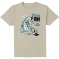 Tom & Jerry Summer Fun Unisex T-Shirt - Vintage Cream