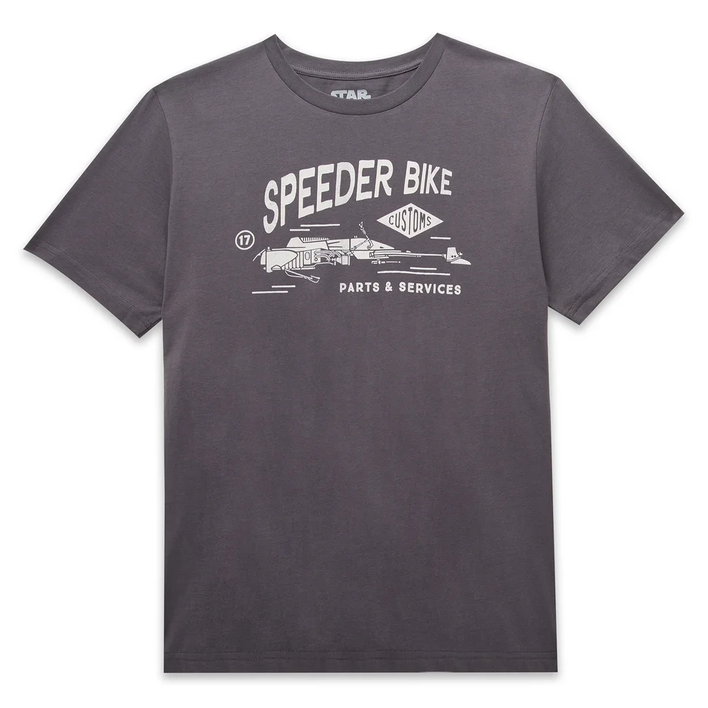 Star Wars Speeder Bike Unisex T-Shirt - Charcoal - S Image 1