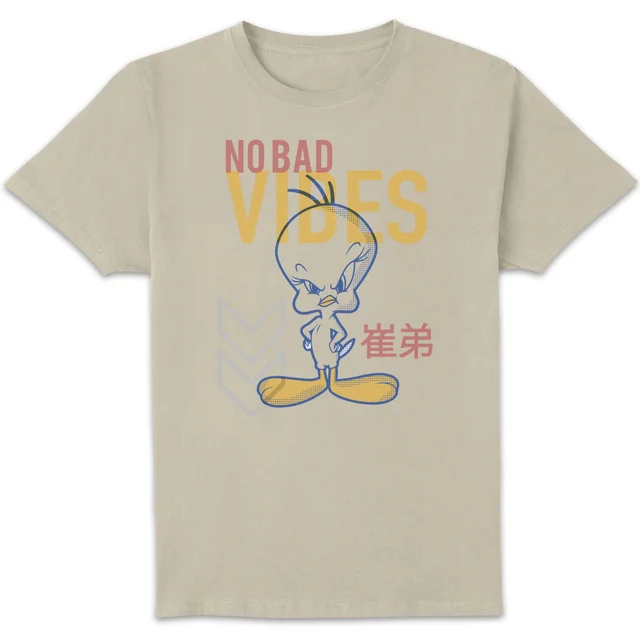 Looney Tunes No Bad Vibes Unisex T-Shirt - Cream