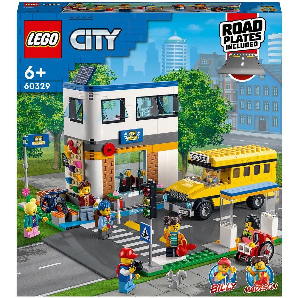 LEGO My City: School Day Bus Toy & Road Plates (60329) Image 1