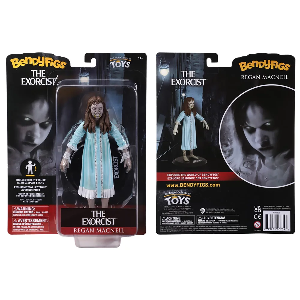 Noble Collection The Exorcist Regan MacNeil BendyFig 7 Inch Action Figure Image 1