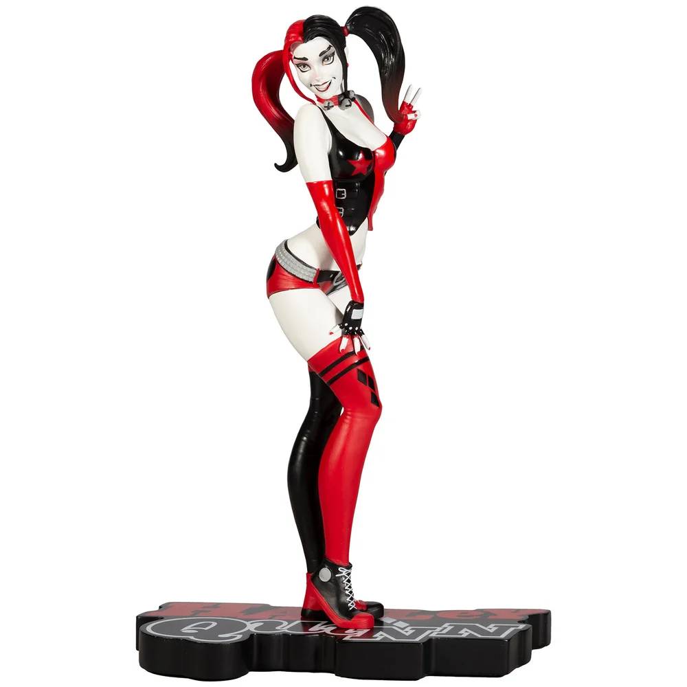 DC Direct Harley Quinn: Red White and Black Statue - Harley Quinn by J. Scott Campbell Image 1