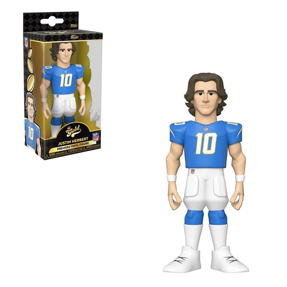 NFL Los Angeles Chargers Justin Herbert 12-Inch Vinyl Gold Image 1