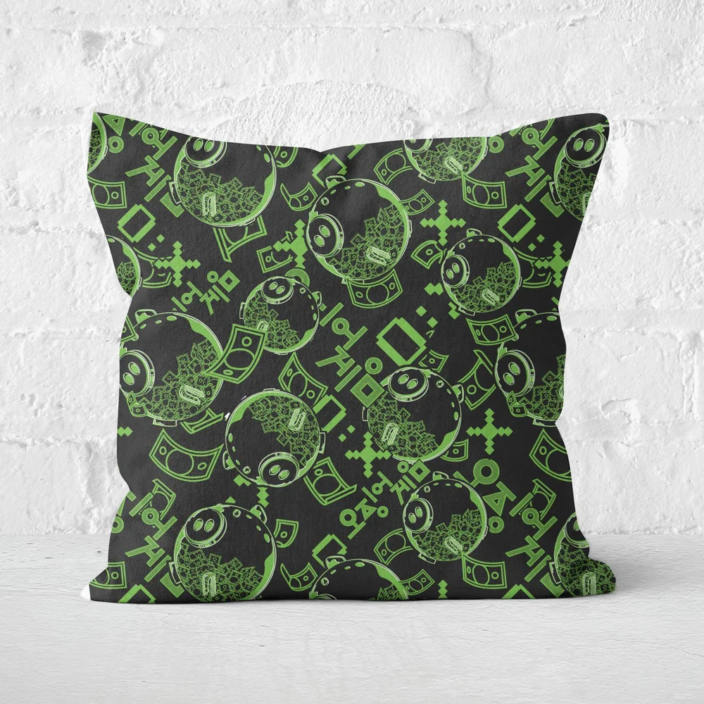 Squid Game Piggy Bank Square Cushion - 40x40cm - Soft Touch Image 1