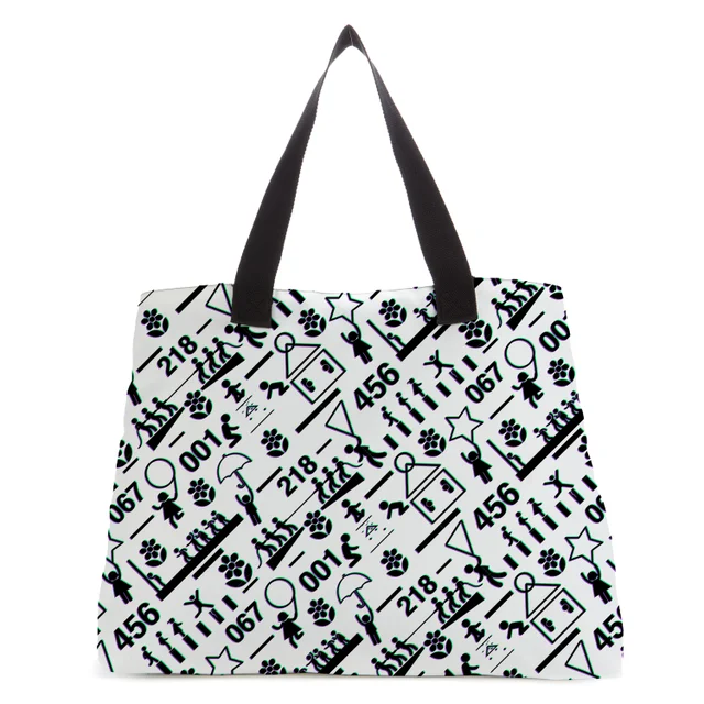Squid Game Games Glitch Tote Bag