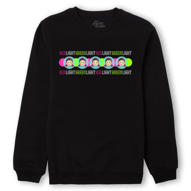 Squid Game Red Light Green Light Sweatshirt - Black