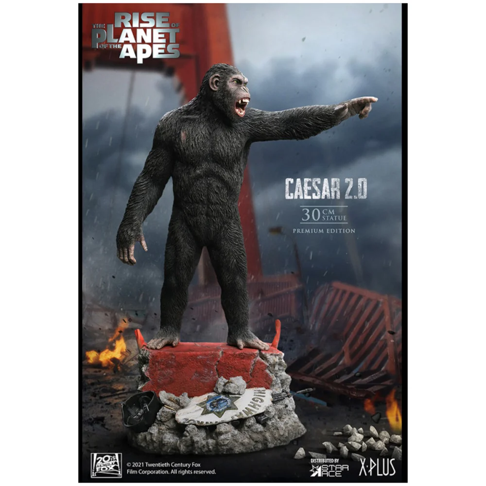 Star Ace Rise Of The Planet Of The Apes Super Vinyl Series Statue - Caesar 2.0 (Deluxe Version) Image 1