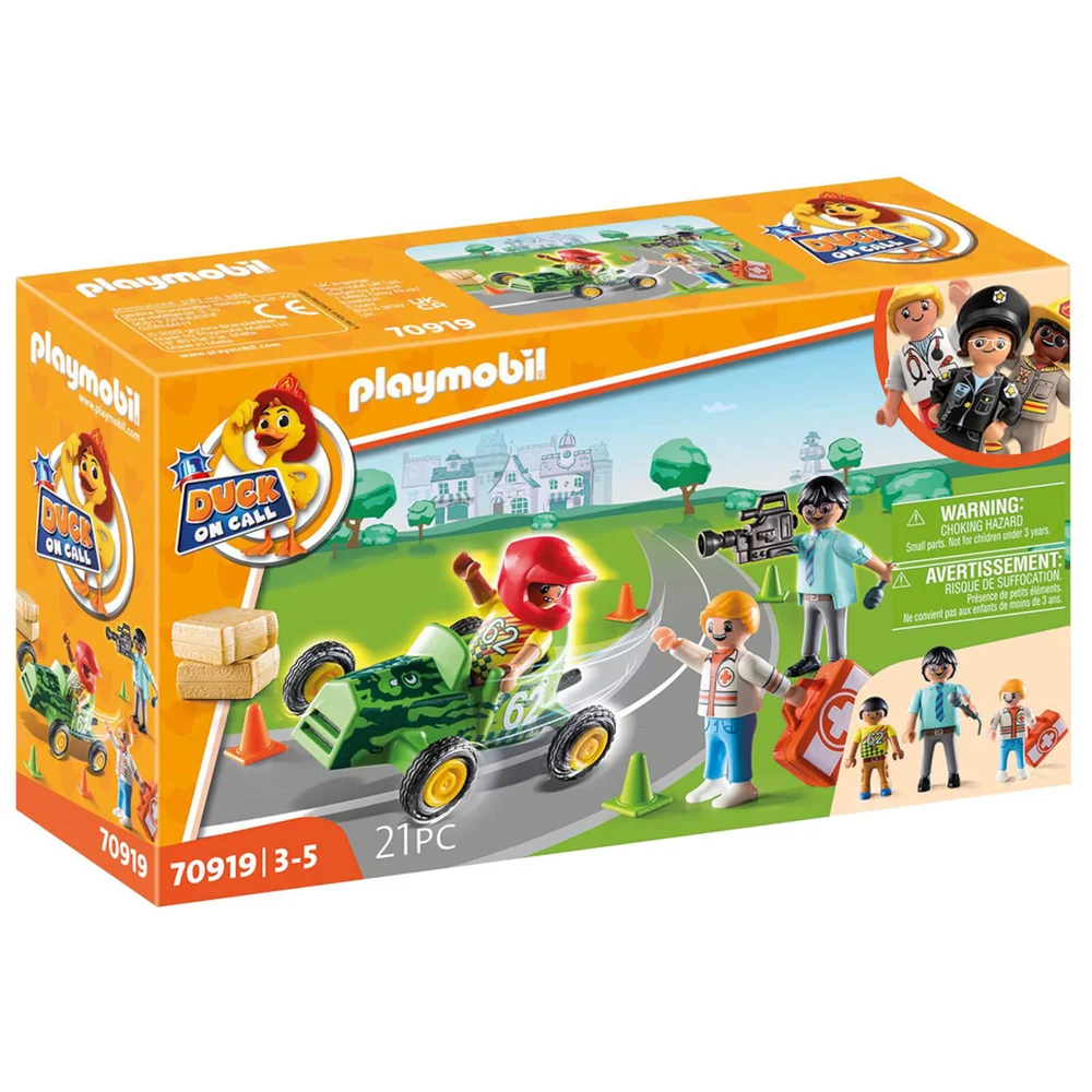 Playmobil D.O.C.- Ambulance Action: Help the Racing Driver (70919) Image 1