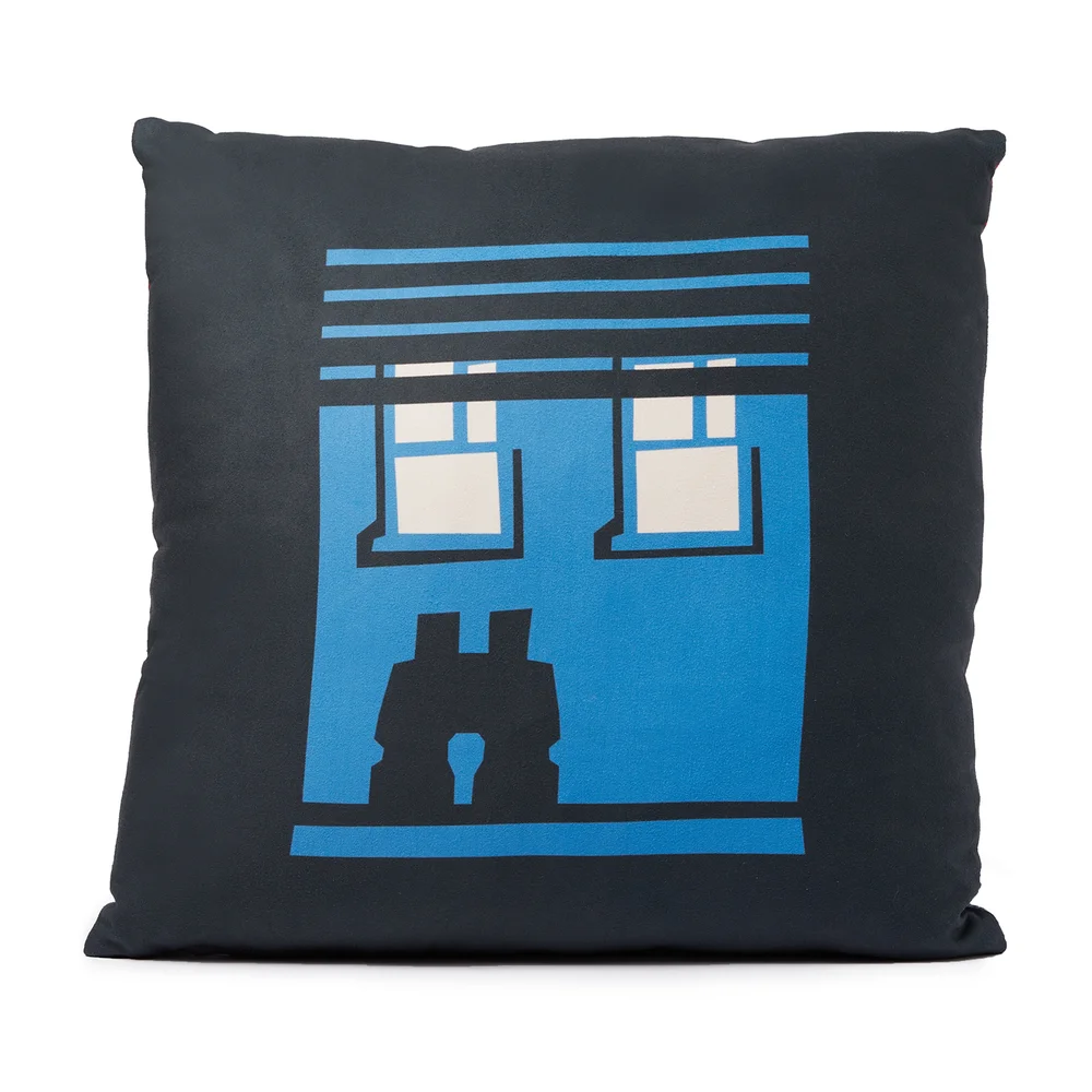 Hitchcock Rear Window Silhouette Square Cushion - 40x40cm - Soft Touch Image 1