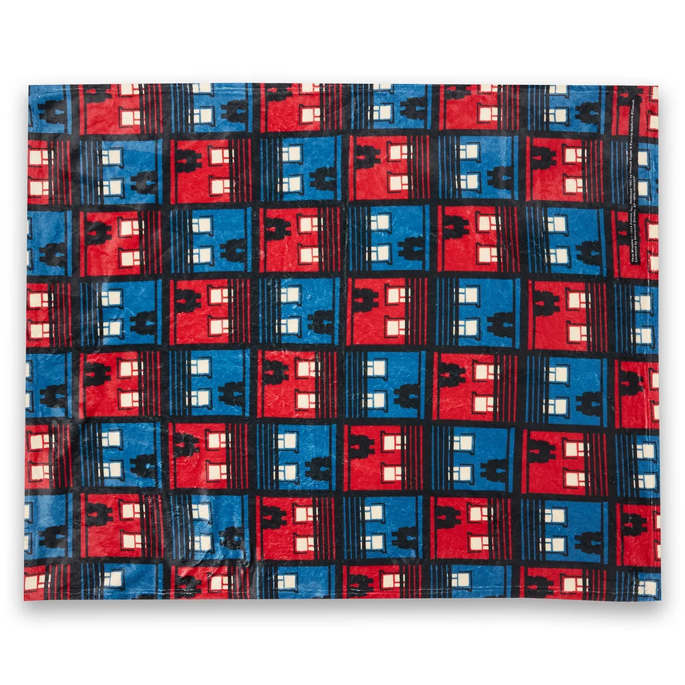 Hitchcock Rear Window Silhouettes Fleece Blanket - L Image 1
