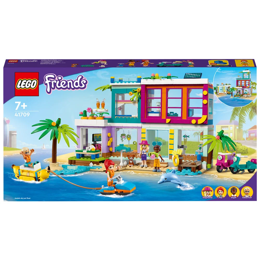 LEGO Friends: Holiday Beach House Summer Dollhouse Set (41709) Image 1