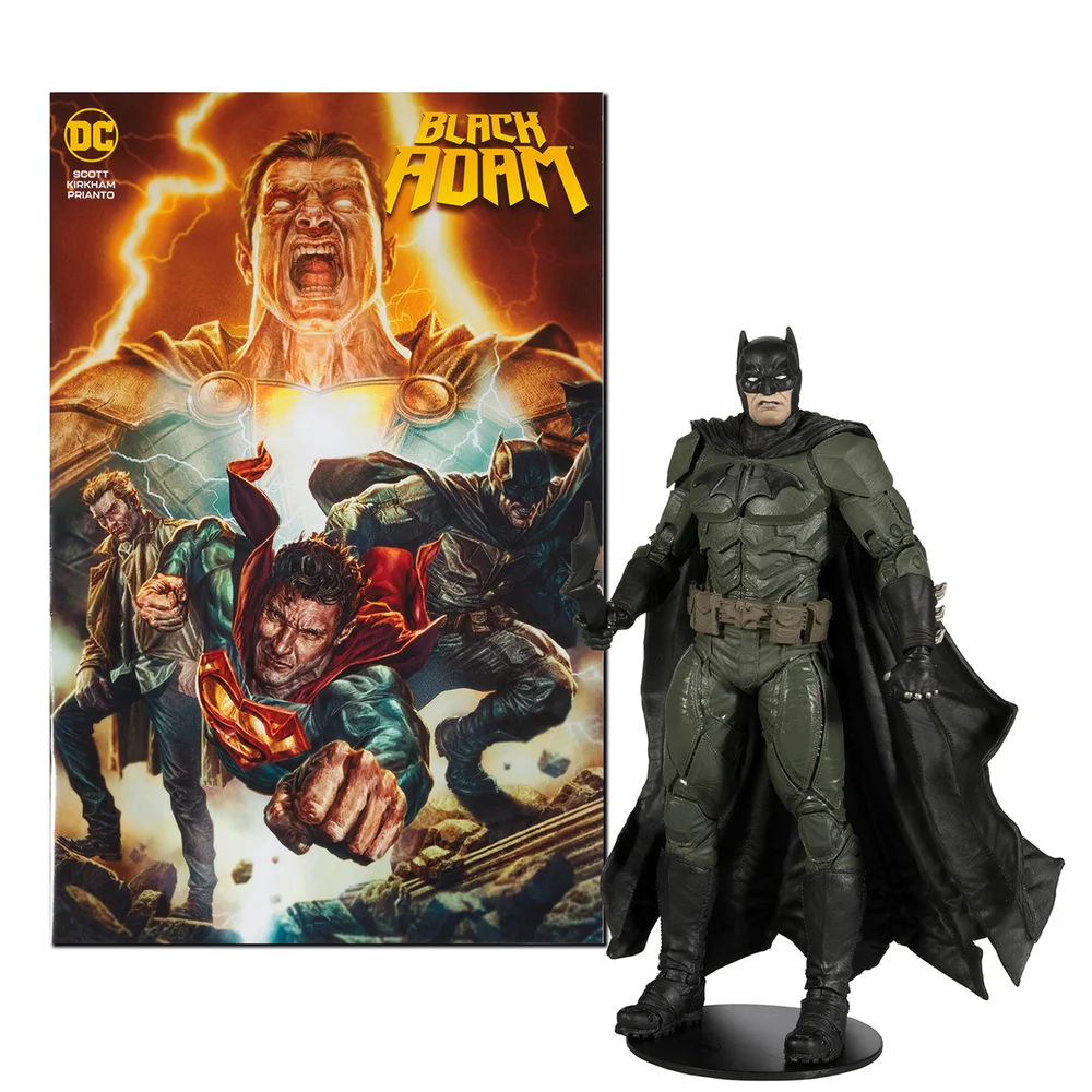 DC Direct Black Adam 7" Action Figure with Comic - Batman Image 1