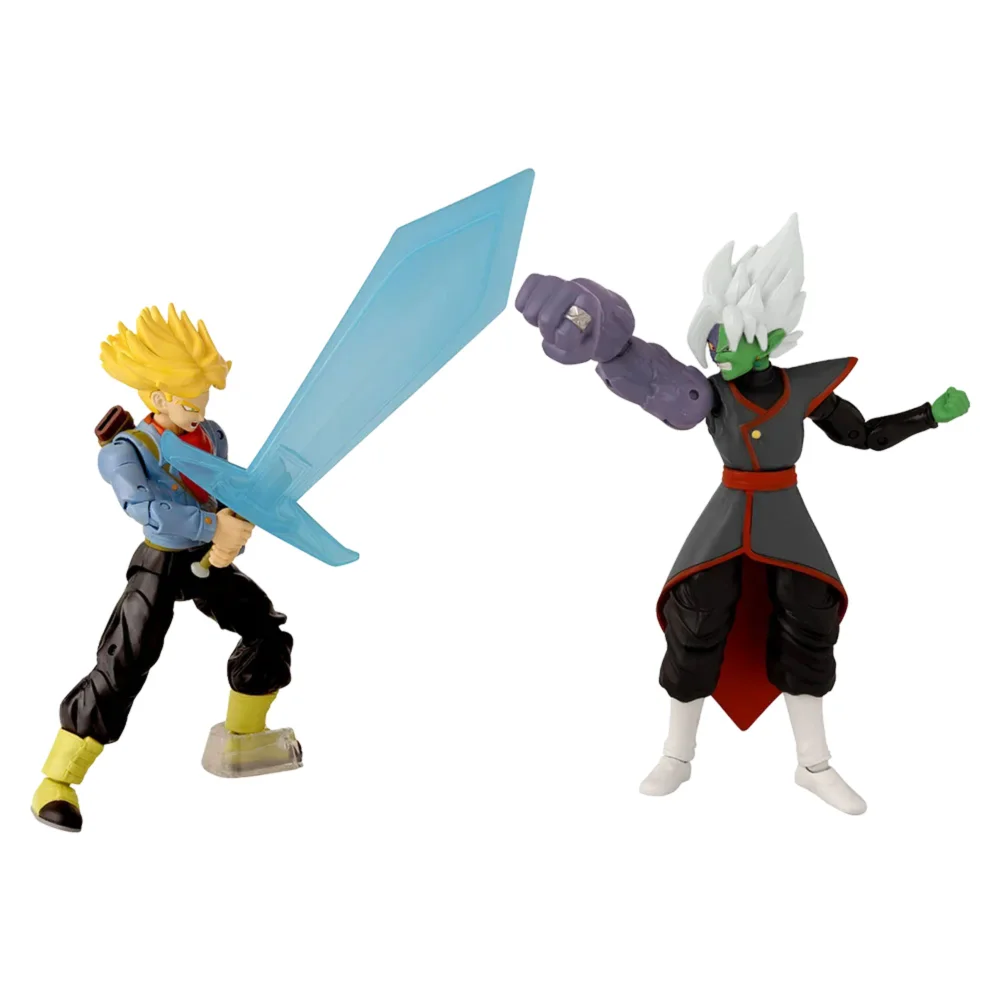 Bandai Dragon Stars Battle Pack 2 Pack Super Saiyan Future Trunks & Zamasu Action Figures Image 1