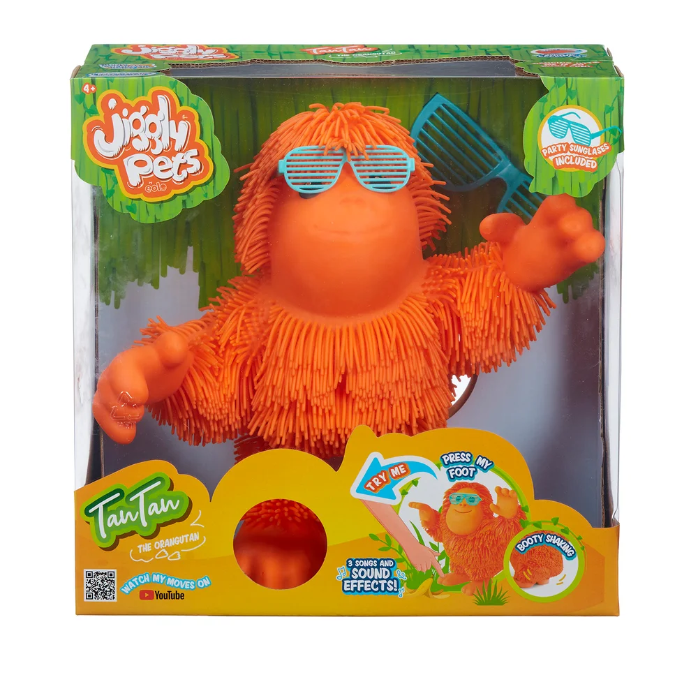 Jiggly Pets Tan Tan The Orangutan Image 1