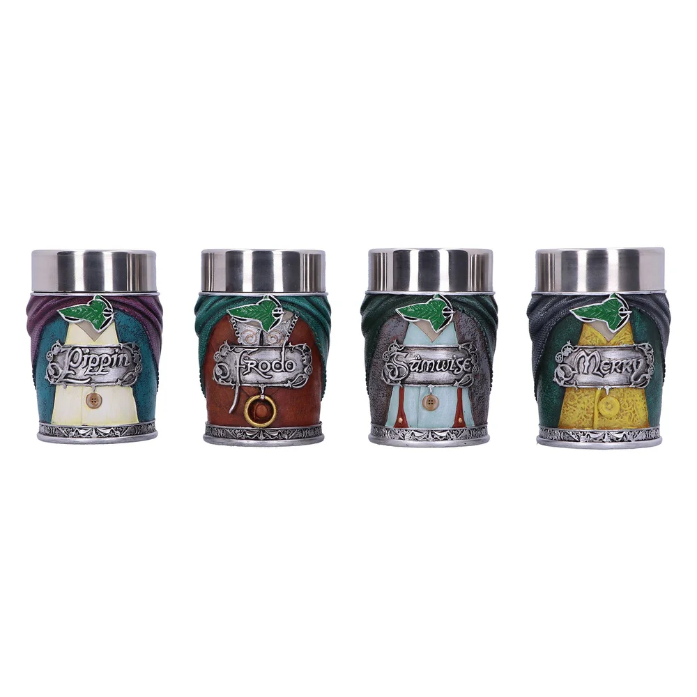 Lord of the Rings Collectible Hobbit Shot Glasses (Set of 4) Image 1