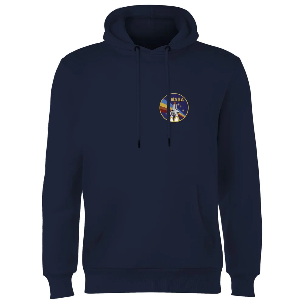 NASA Vintage Rainbow Shuttle Hoodie - Navy - S Image 1